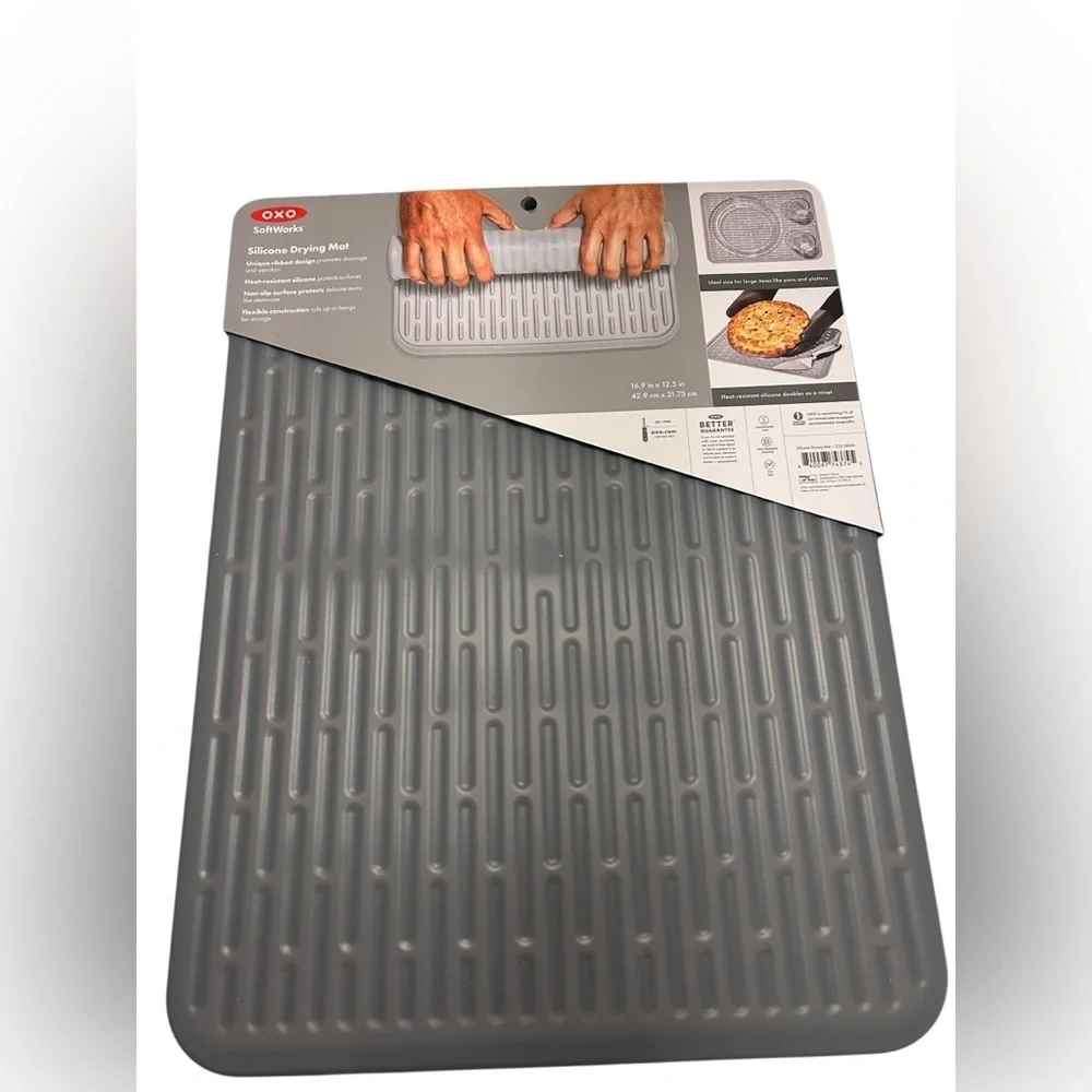 OXO Silicone Drying Mat - Dark Gray